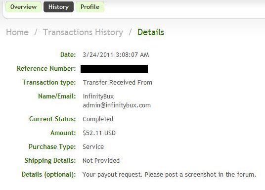 infinity alertpay