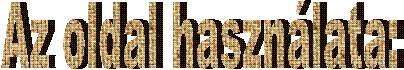 Az oldal haszn�lata