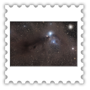 Reflexis kdk s porfelhk jtka a Corona Australis csillagkpben