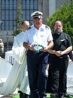 A Rázmány Csaba unitárius püspök emlékének szentelt koszorú - 1