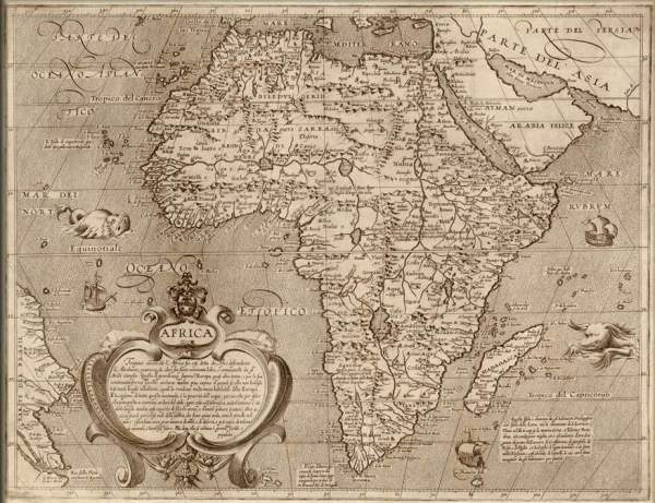 Afrika térkép reprint