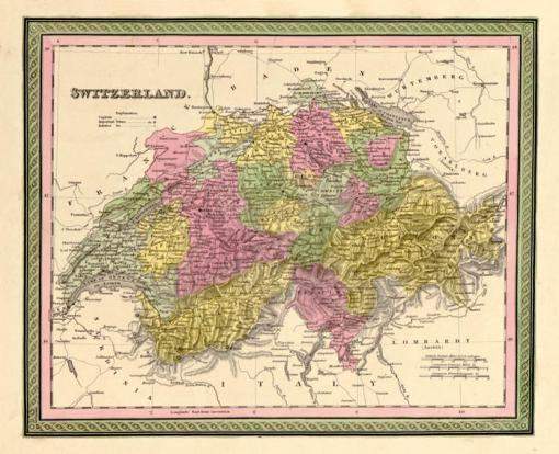 Antik rgi trkp nyomatok:Svjc trkp 1849 maximlis mret: 60 x 74 cm