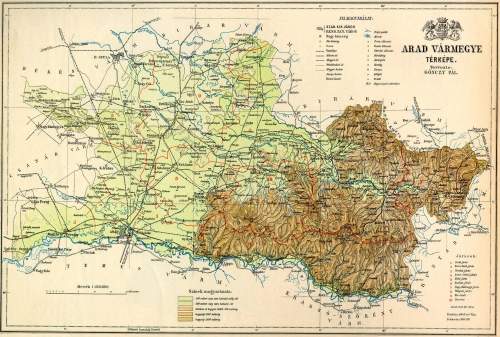 Antik rgi Arad vrmegye trkp reprint 