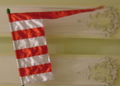 Történelmi zászló Árpádsávos csatazászló félselyem 