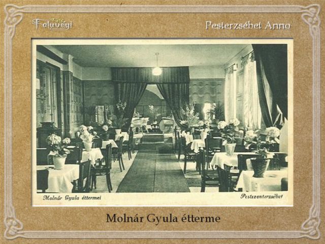 Pestszenterzsébet, Molnár Gyula étterme