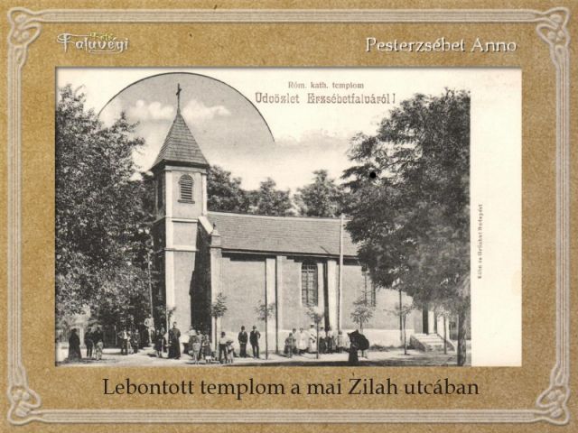 Baross és a Zilah utca kereszteződése. Lebontott templom (Templom tér - Szent László tér - Hinta tér)