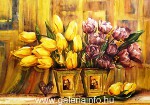 Szines tulipnok - 50x70 - olaj