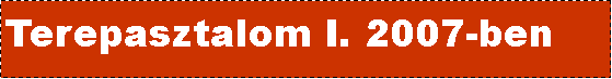 Sz�vegdoboz: Terepasztalom I. 2007-ben