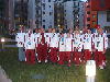 The Hungarian team in the Olympic village
