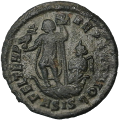 II. Contantius AE3 hátlap