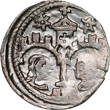 IV. (Kun) László dénár előlap