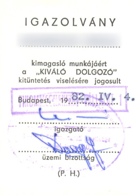 igazolvány