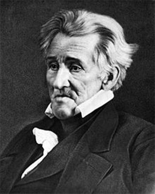 a képen Andrew Jackson látható...