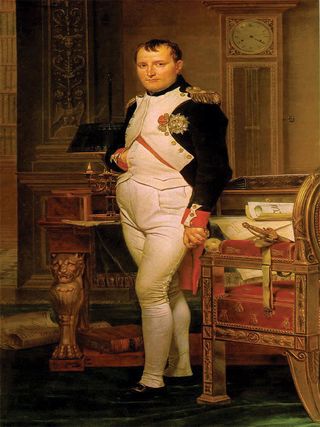 a képen Bonaparte látható...