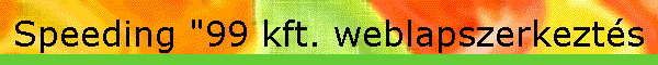 Speeding "99 kft. weblapszerkezt�s