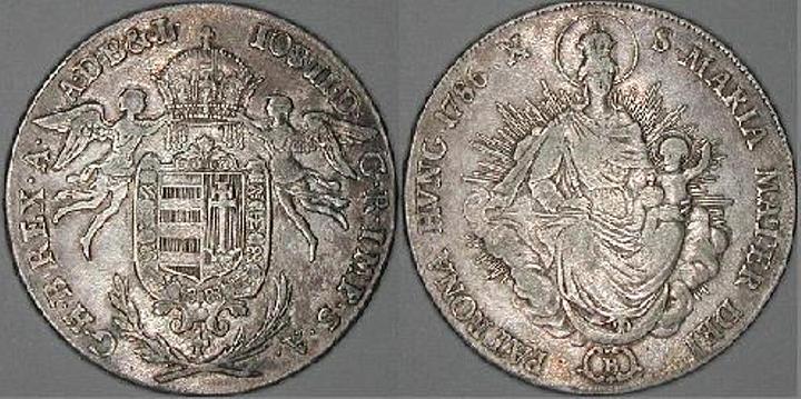 MAGYAR PÉNZEK/regi.penz/1780-1848/1780-1790.masodik.jozsef3.taller.ezust .1786