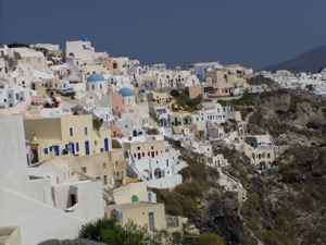 Santorini - jellegzetes házak
