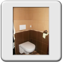 Be�p�tett tart�lyos WC k�r�li falburkolat