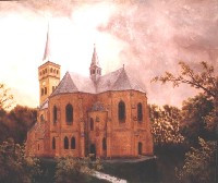 jvrosi templom, 70x58cm, olaj, vszon, 2005.