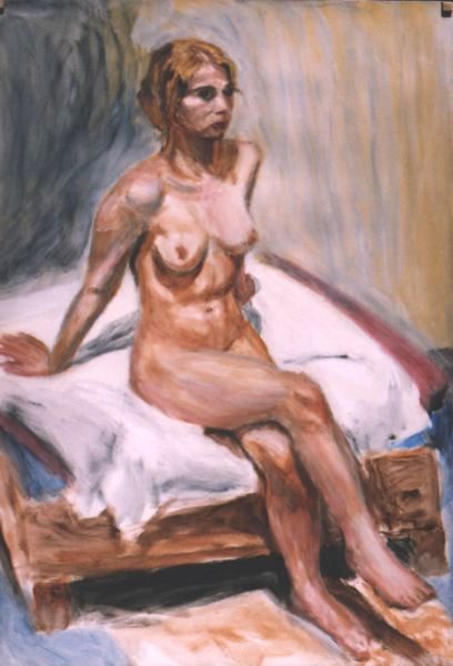 Akt tanulm�ny, 63x49cm, pap�r, 2007.