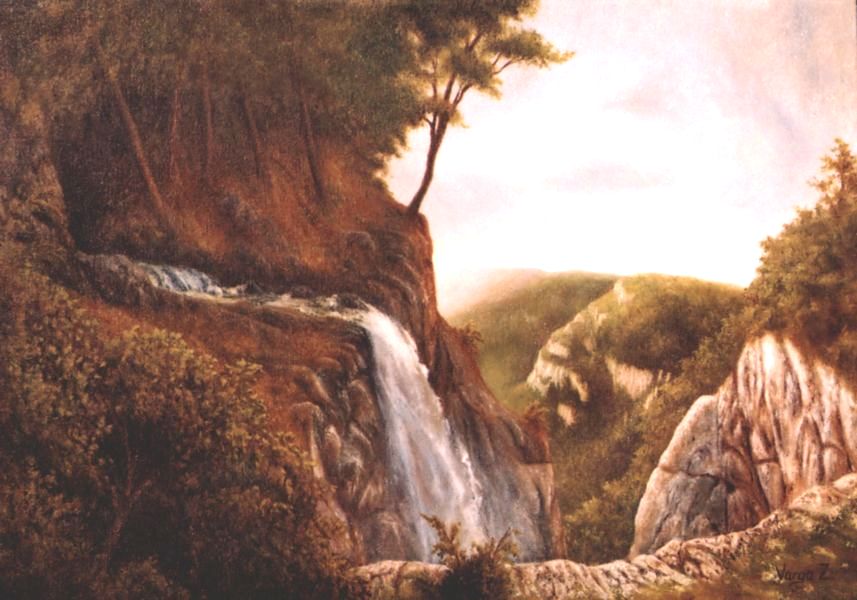 T�j v�zes�ssel, 50x35,5cm, olaj, v�szon, 2005.