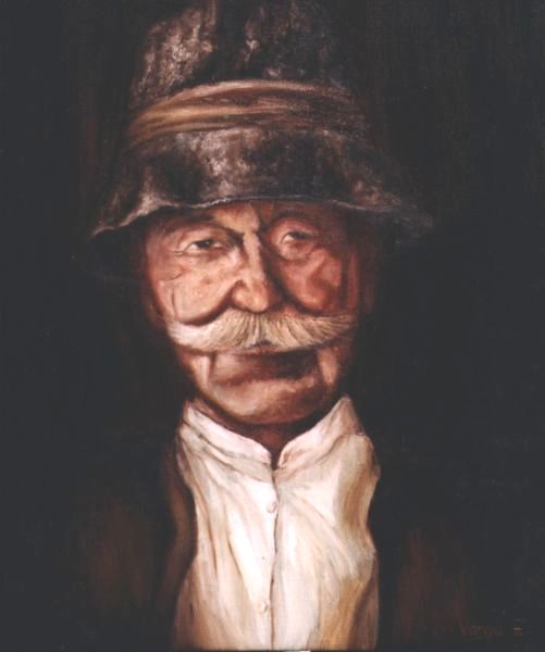 Tanulm�nyfej, 30x40cm, olaj, v�szon, 2005.