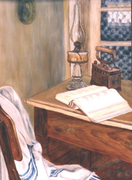 Szobabels�, 63x47cm, olaj, farost, 63x47cm, 2006.