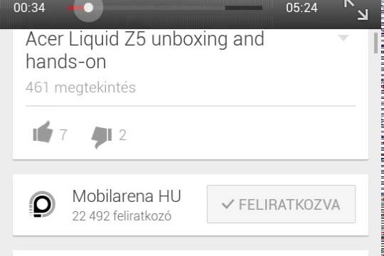 Android Youtube app hiba (5.9)