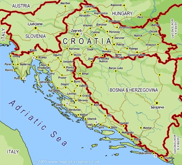 horvát tengerpart térkép Olcsó Horvátországi Nyaralás Az Adrián !!! Műholdképek, Térképek  horvát tengerpart térkép
