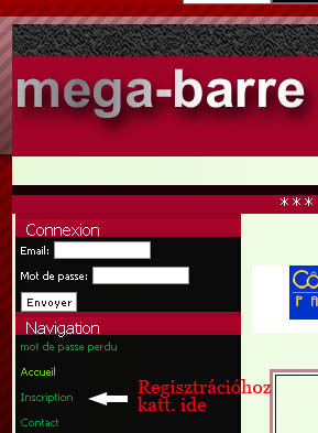Mega-Barre regisztrci