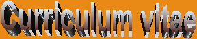 Curriculum vitae
