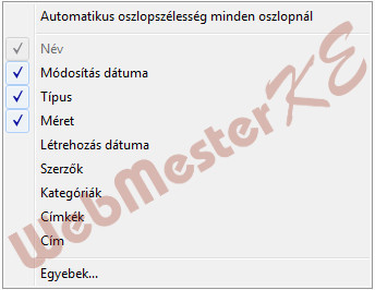 Tulajdonságok Tulajdonságok