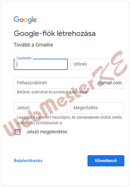 Postafiók kiválasztása