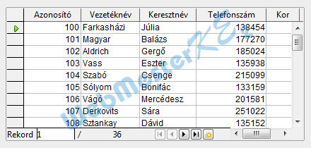 Az elkészült Gyerekek űrlap