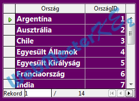 Az elkészült F űrlap