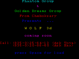 Wolf 3D demo by Phantom/Golden Dreams (1997)