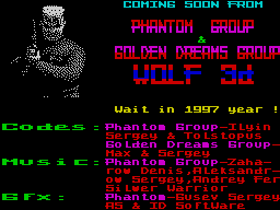 Wolf 3D demo by Phantom/Golden Dreams (1997)