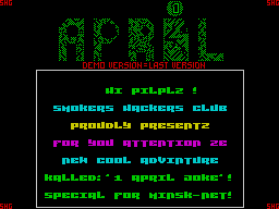 1 April Joke demo by Smokers Hackers Group (1997)